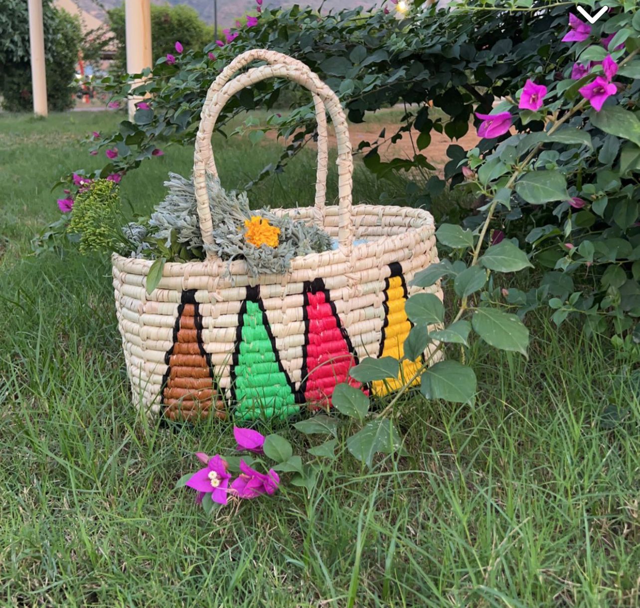 سلة ترامس خوص 